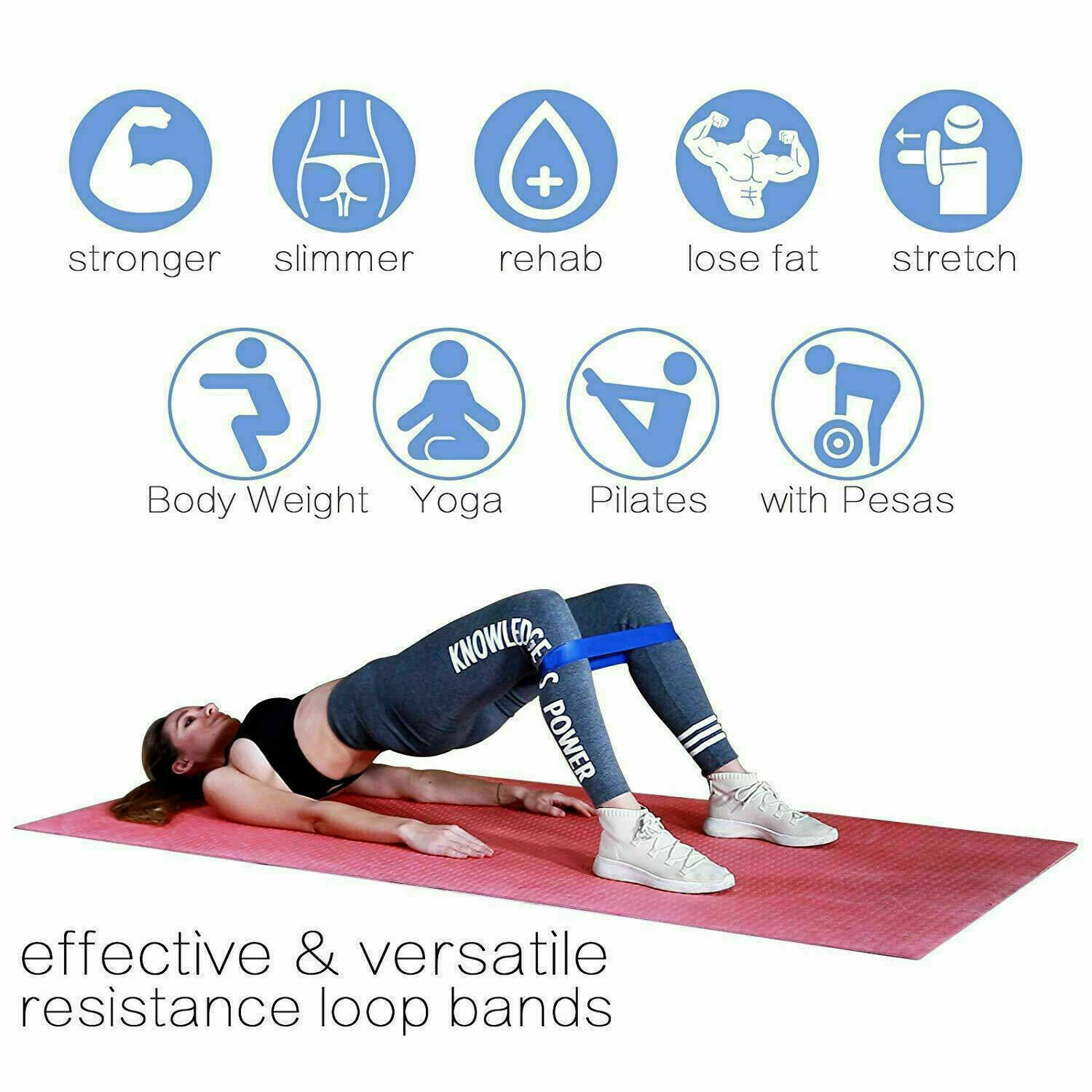 Total-Body Resistance Loop Band Set (5-Piece)