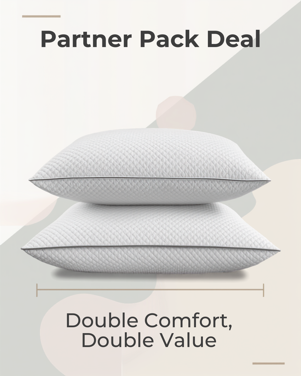 The Partner Pack - 2x Ergonomic Pillows