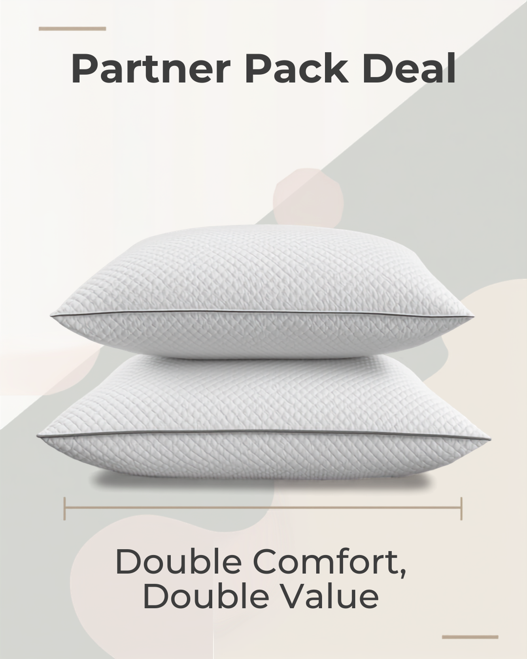 The Partner Pack - 2x Ergonomic Pillows